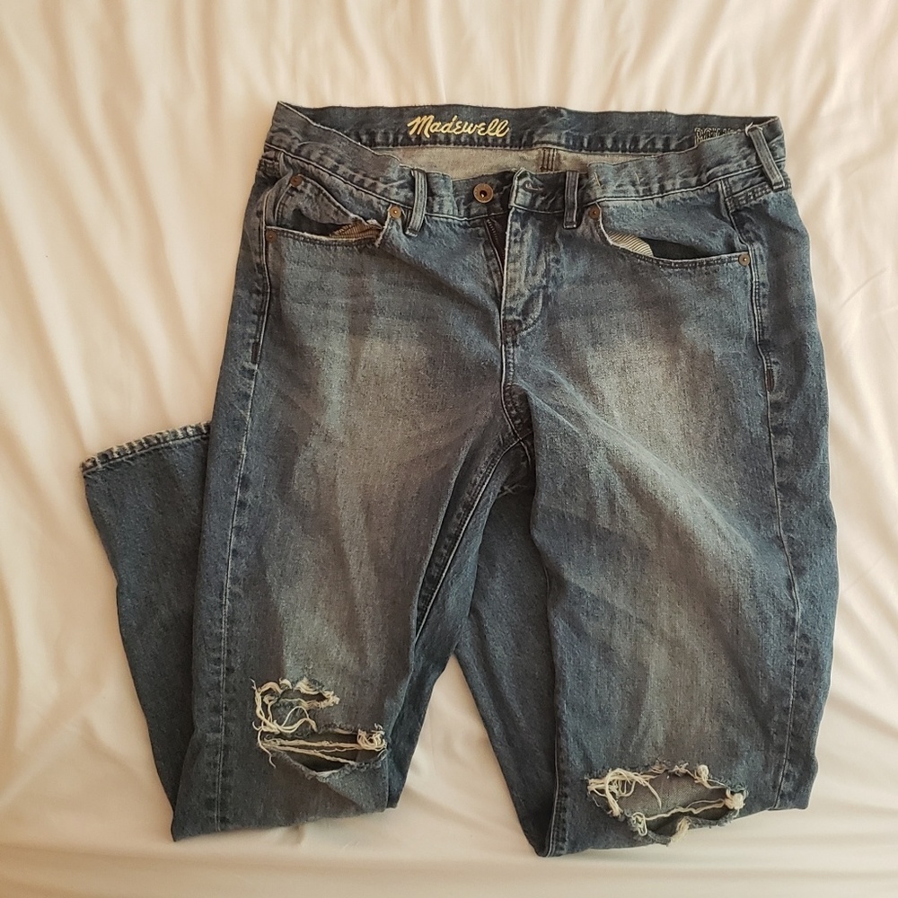 Madewell Ripped Skinny Jeans- Boyfriend fit